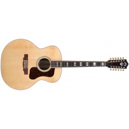 Guild F-512 Rosewood Natural Front