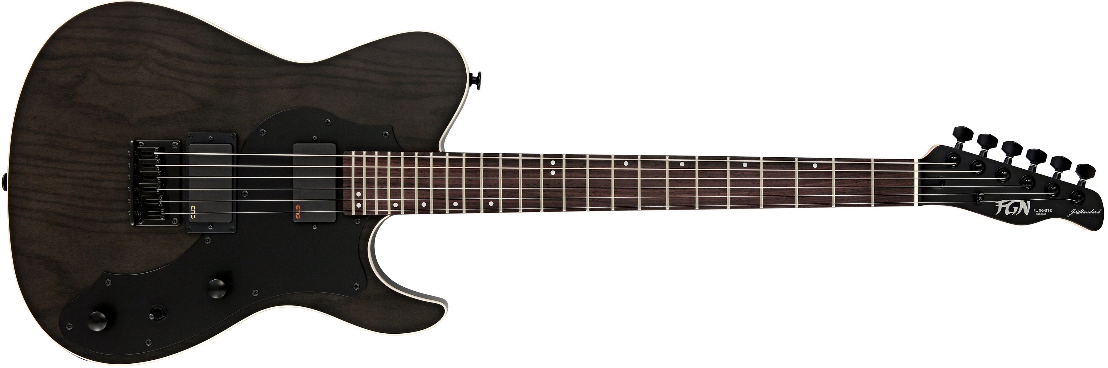 FGN J Standard Iliad JIL-DE664-Ash-R Trans Black Flat - Guitar.co.uk