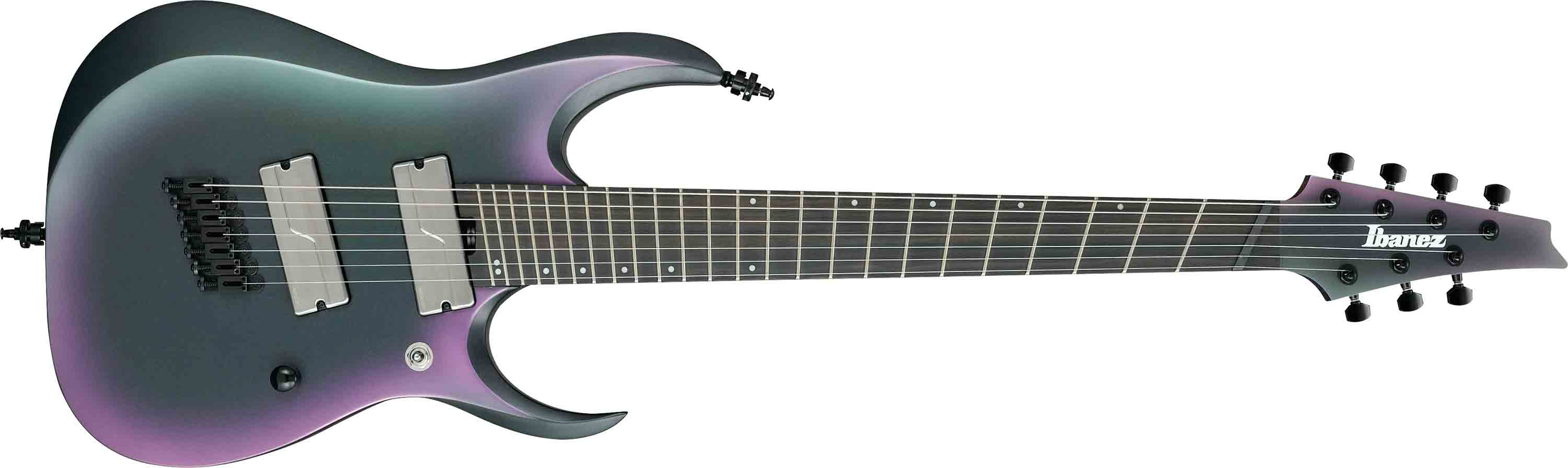 Ibanez RGD71ALMS BAM Axion 7 String Multi Scale Black Aurora Burst