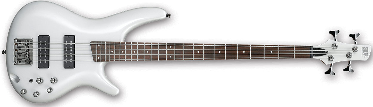 Ibanez SR300E-PW Powder White 4 String Bass - Guitar.co.uk