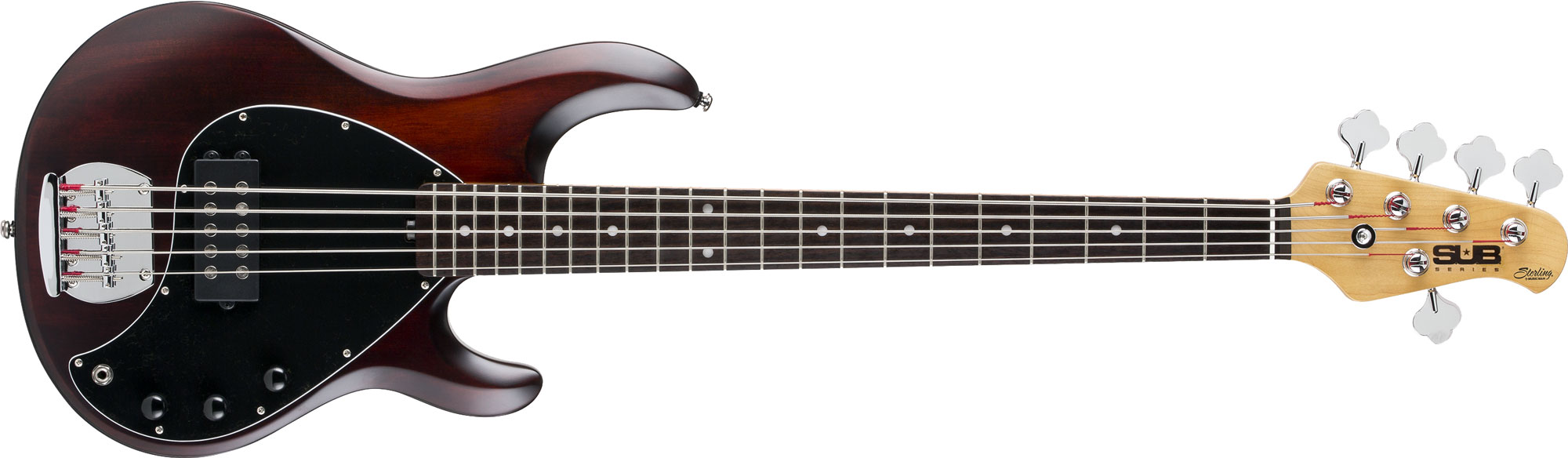 Sterling by Music Man SUB Ray5 Walnut Satin - Merchant City Music 