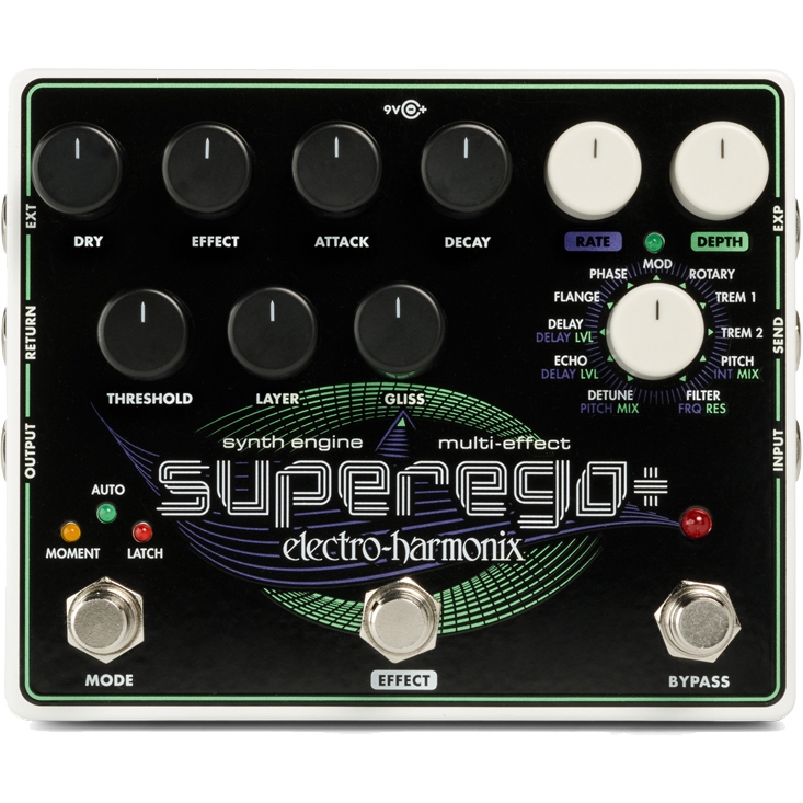 Electro-Harmonix Superego Plus Guitar Synth Engine / Multi Effect Pedal