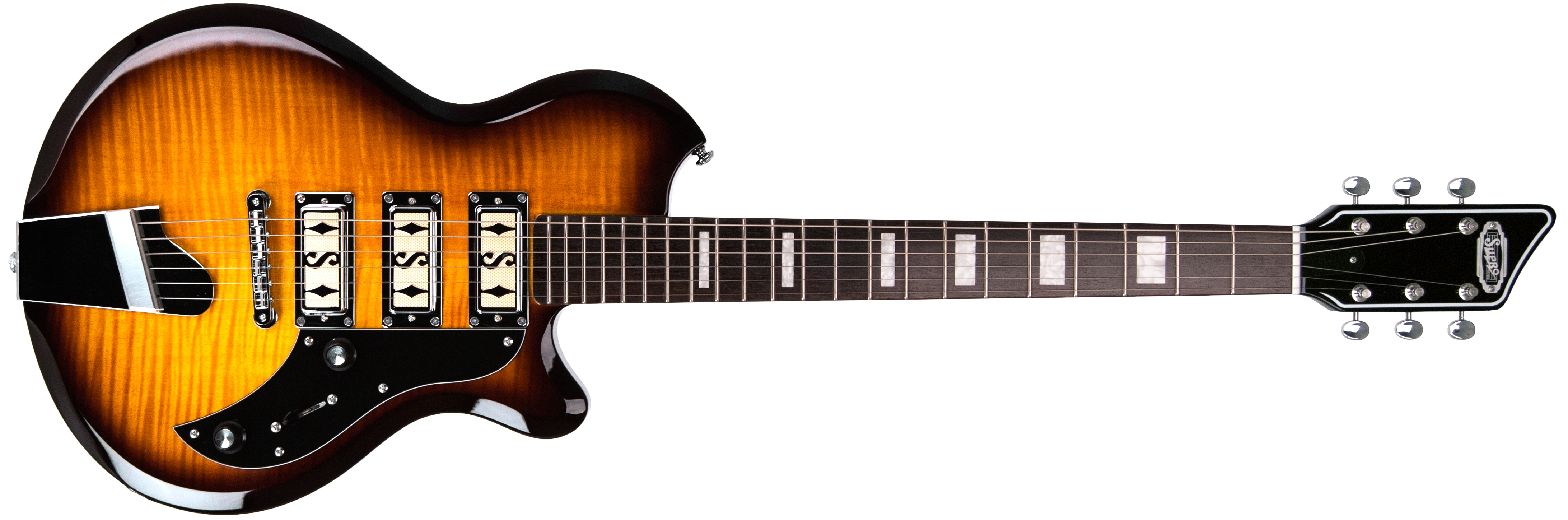 Supro 2030TS Hampton Flame Maple Tobacco Sunburst