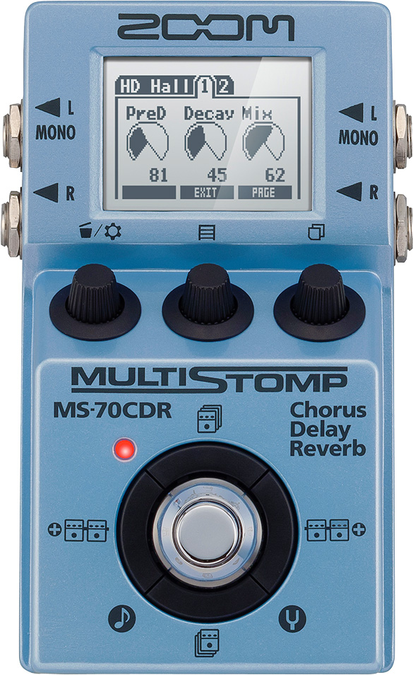 Zoom MS-70CDR MultiStomp Chorus, Delay, Reverb Pedal